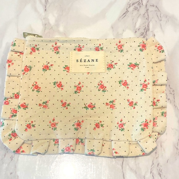 Sezane Accessories - - 🇫🇷NEW SEZANE🇫🇷PARIS-CANVAS POUCH
